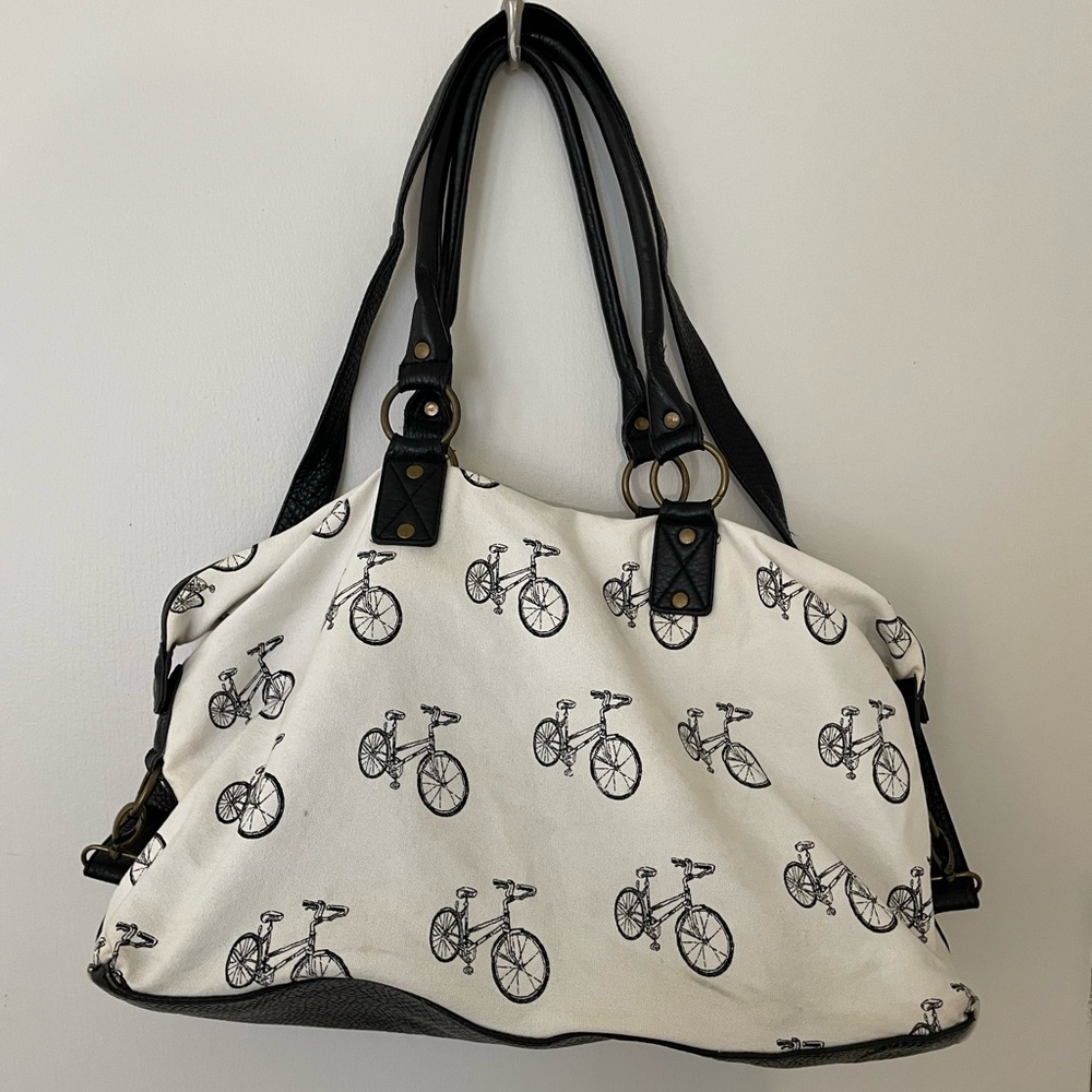 Forever 21 Bicycle Print Vintage Twee Tote Bag